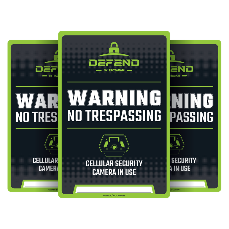 Defend No Trespassing Signs